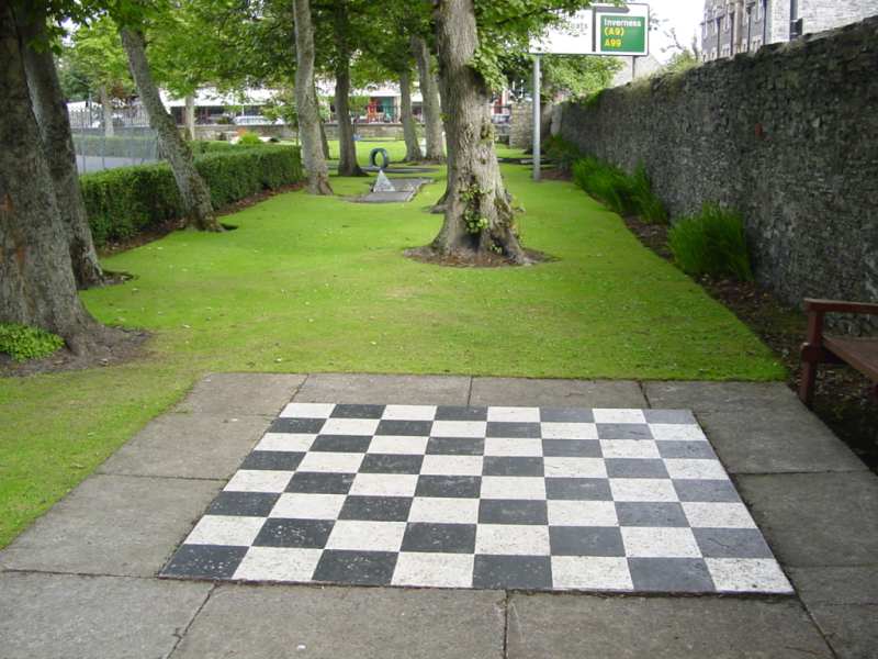 Photo: Giant Draughts/Checkers Board