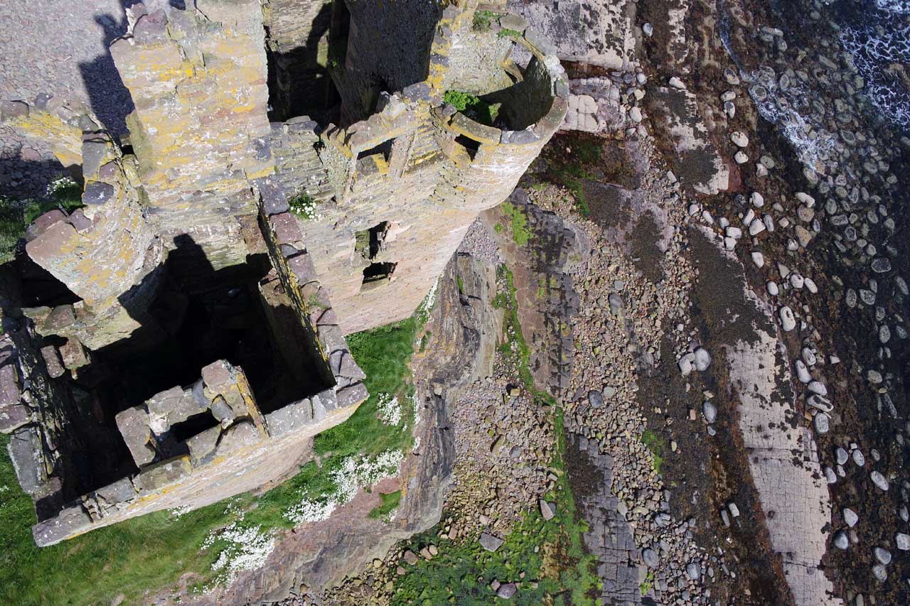 Photo: Keiss Castle From Above - 9 July 2015