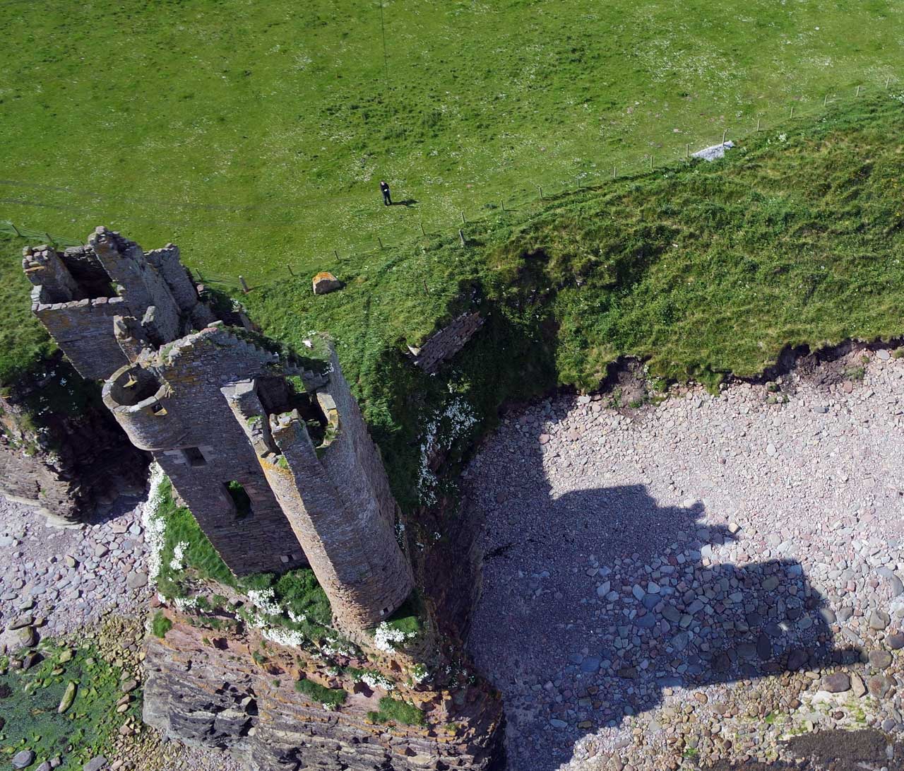 Photo: Keiss Castle From Above - 9 July 2015