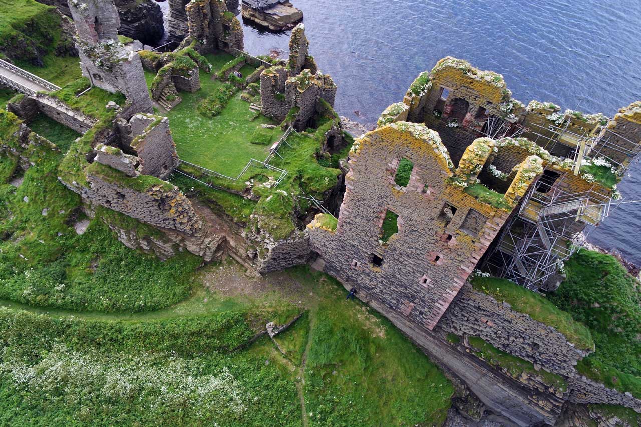 Photo: Girnigoe Castle From The Kite Camera