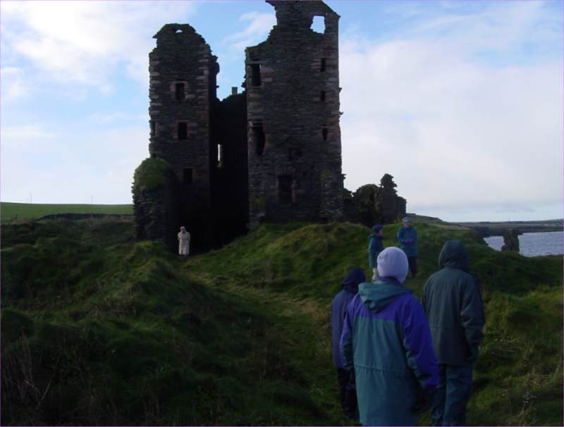 Photo: Sinclair  and Girnigoe Castles