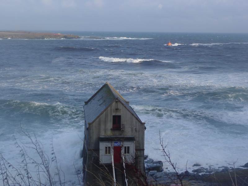 Photo: Braving The Waves Into Wick
