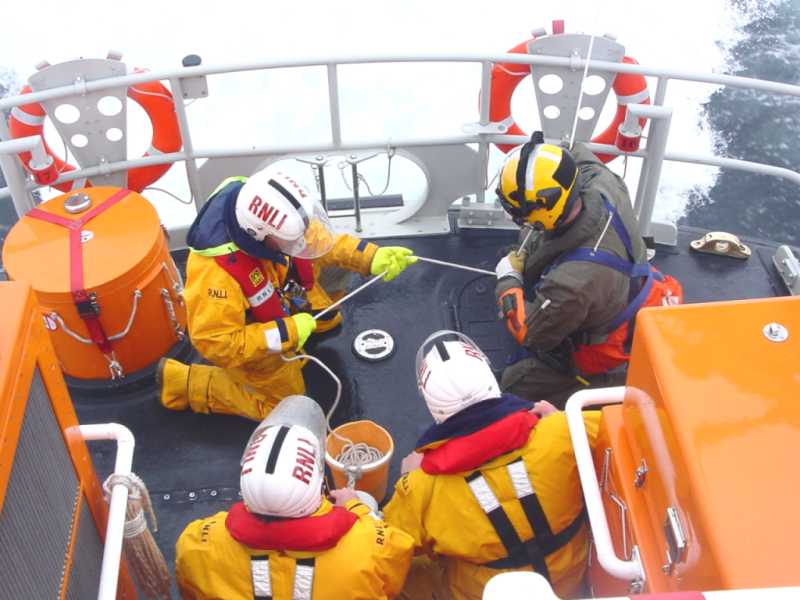 Photo: Lifeboats & Helicopter Exercise
