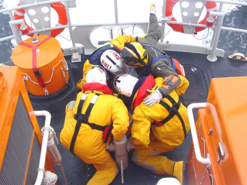 Photo: Lifeboats & Helicopter Exercise