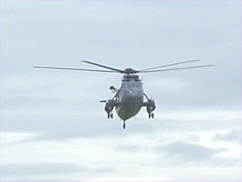 Photo: RAF Helicopter Leaving Charity Farm