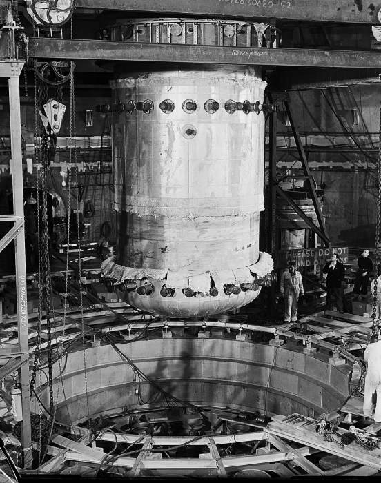 Photo: Reactor Vessel Lowered