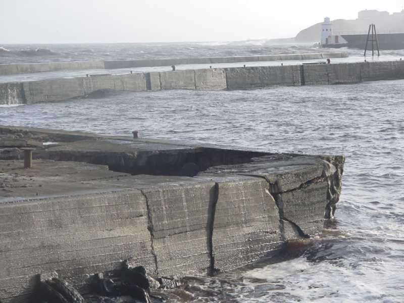Photo: Old Dry Dock Badly Damaged