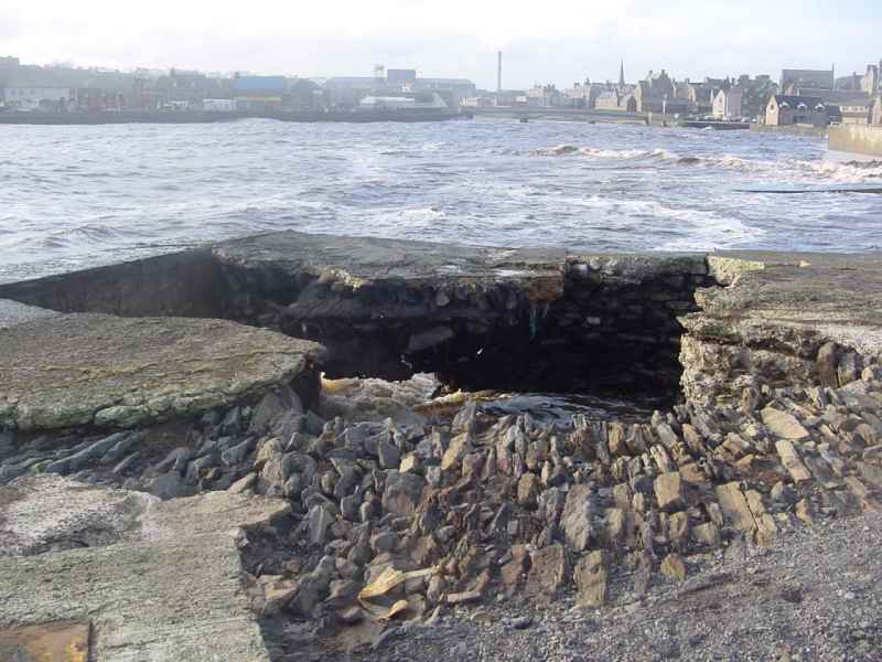 Photo: Old Dry Dock Badly Damaged