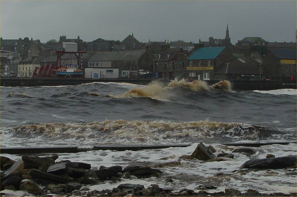Photo: North Pier & Harbour Hit By Early Storm