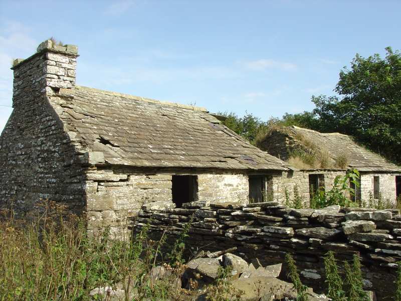 Photo: Derelict Cottages At The Old Free Church Manse, Bower
