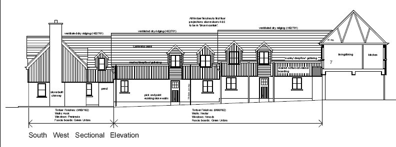 Photo: South West Sectional Elevation