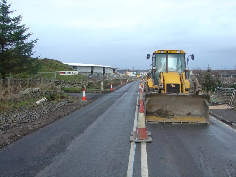 Photo: A Mile Of New Road Leading Into Wick 11 December 2005