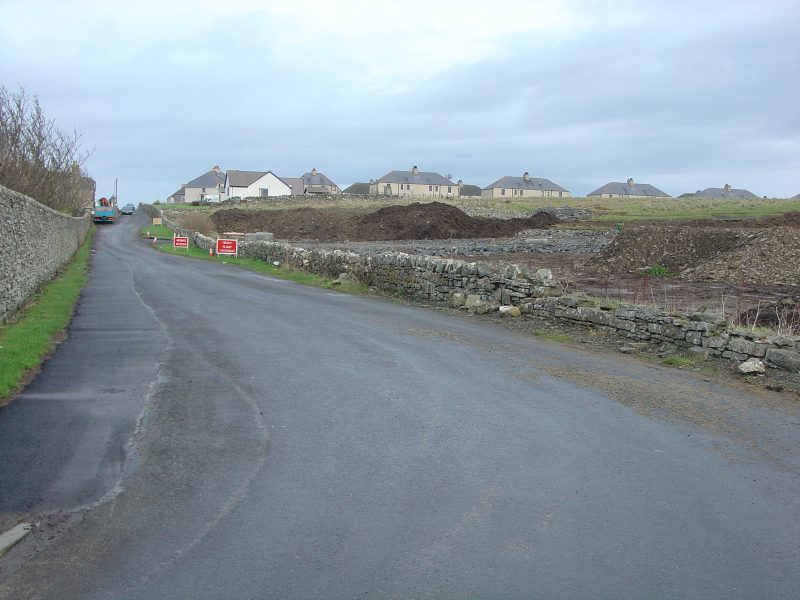 Photo: Back Of Cemetery And New Housing Area 11 December 2005