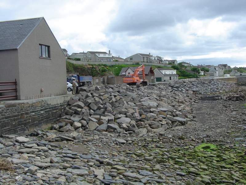 Photo: Shore Road - Wick - Major Protection Works 8July 2005