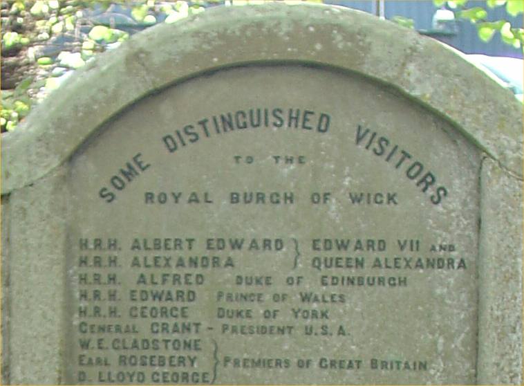 Photo: Distinguished Visitors To Wick 1850 - 1923