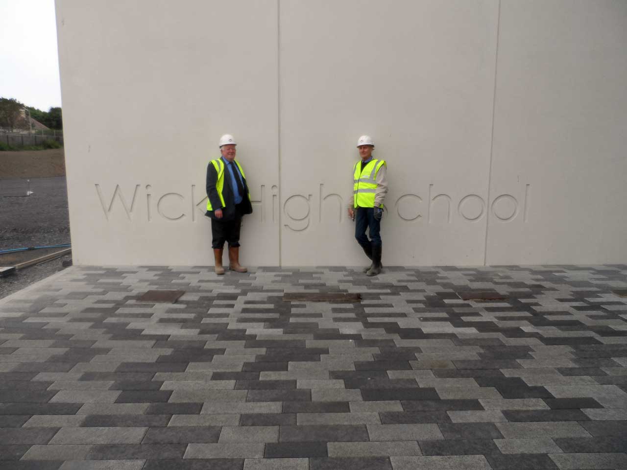Photo: Bill Fernie and Roger Saxon At Wick High School 15 July 2016
