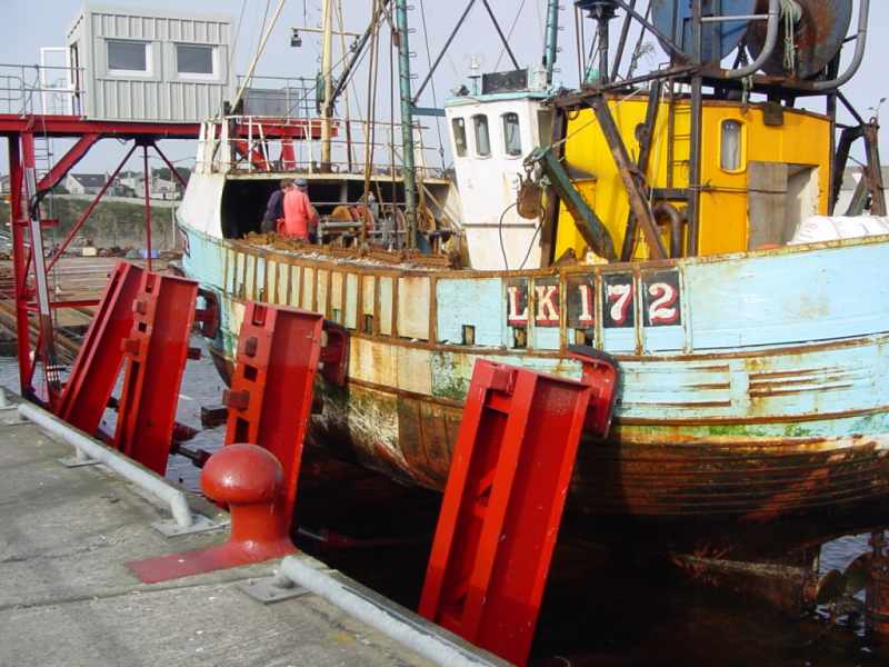 Photo:  A Boat Up The Slipway At Wick