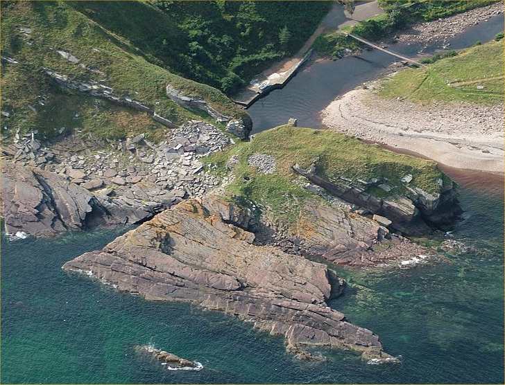 Photo: Berriedale Castle From The Air