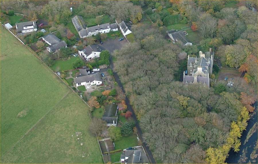 Photo: Braal Castle From The Air - Hidden In Trees