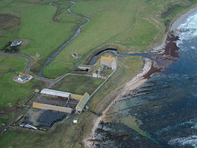 Photo: Freswick Castle From The Air
