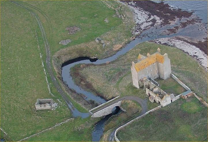 Photo: Freswick Castle From The Air