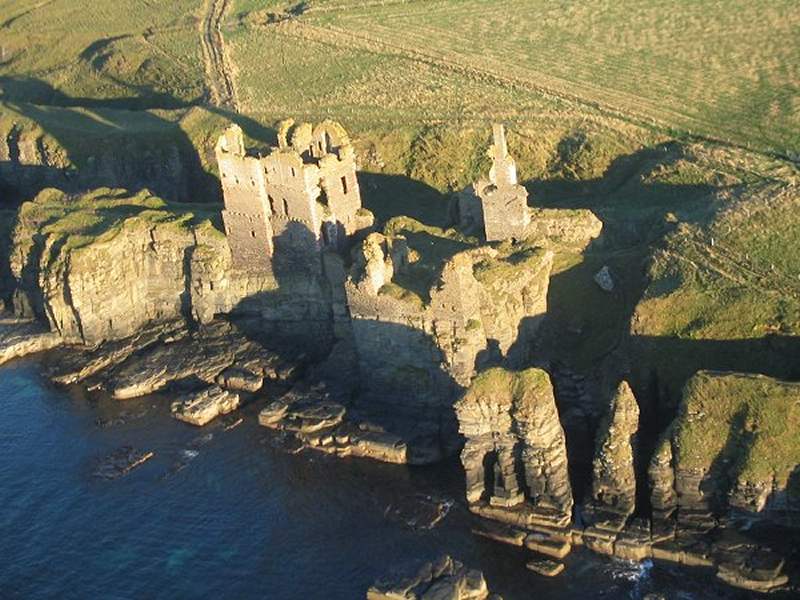 Photo: Girnigoe Castle From The Air