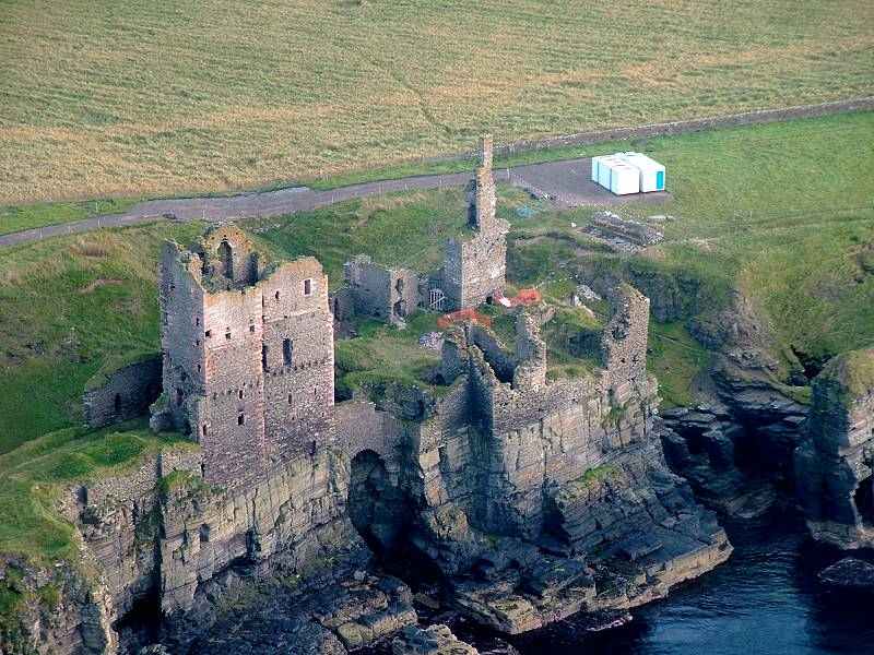 Photo: Girnigoe Castle From The Air