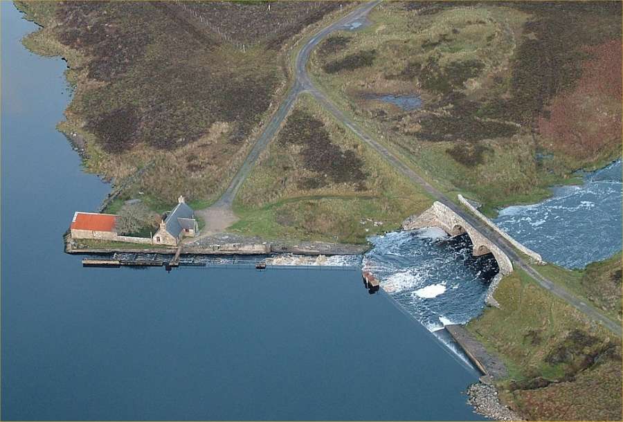 Photo: Loch More Castle Site From The Air