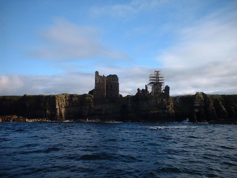 Photo: Girnigoe Castle - From The Sea 9 October 2004