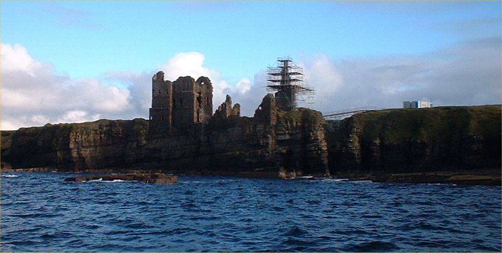Photo: Girnigoe Castle - From The Sea 9 October 2004