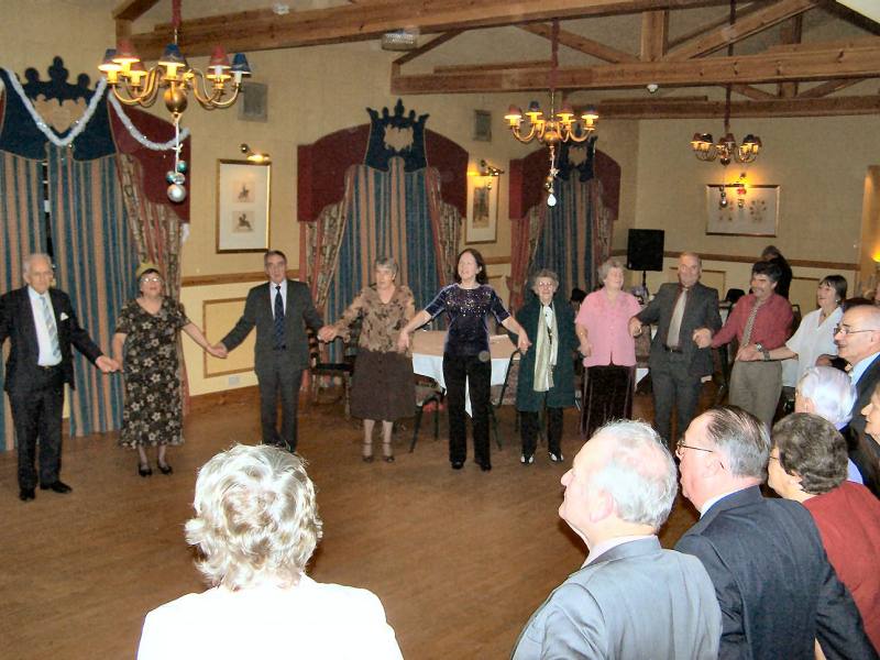 Photo: Auld Lang Syne - Lybster Senior Citizens Christmas Party - Portland Hotel