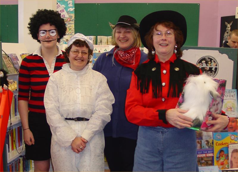 Photo: Wick Library Staff On Wick Fun Day - Christmas 2005