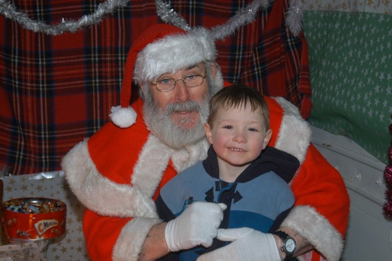 Photo: Visiting Santa At Wick Fun Day Christmas 2005