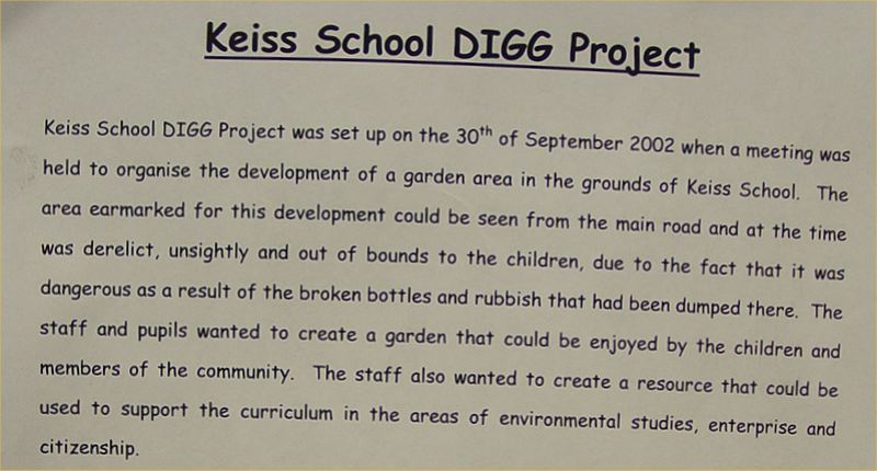 Photo: Keiss School - New Garden Opens
