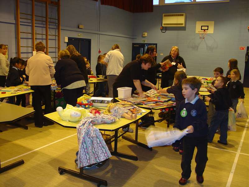 Photo: A Sale For The Tsunami Disaster At South School, Wick