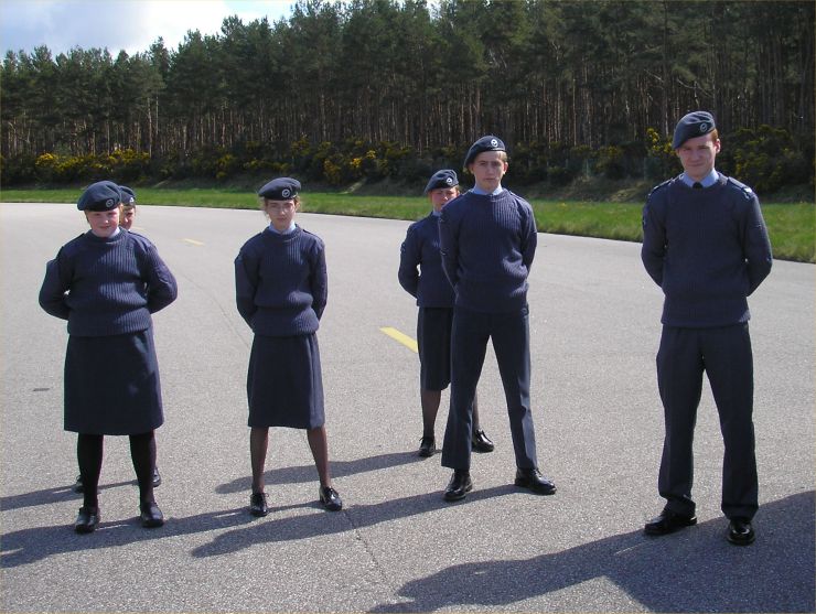 Photo: ATC Cadets 1285 Caithness Squadron At RAF Kinloss