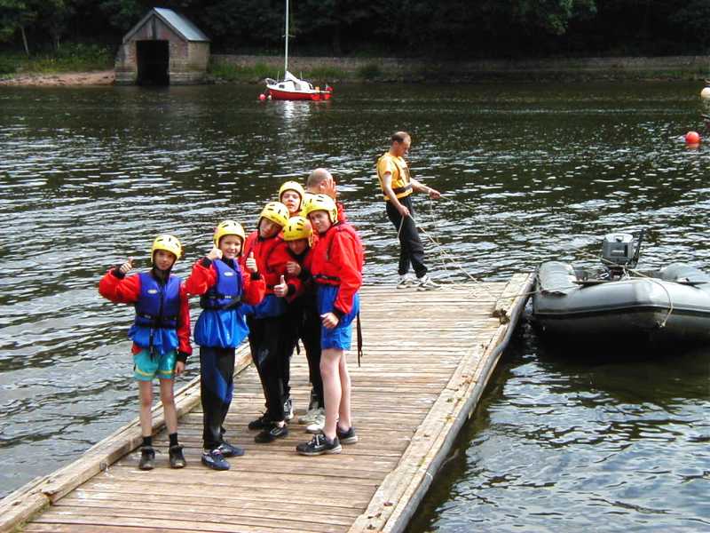 Photo: Cadets preparing for adventure training on the water