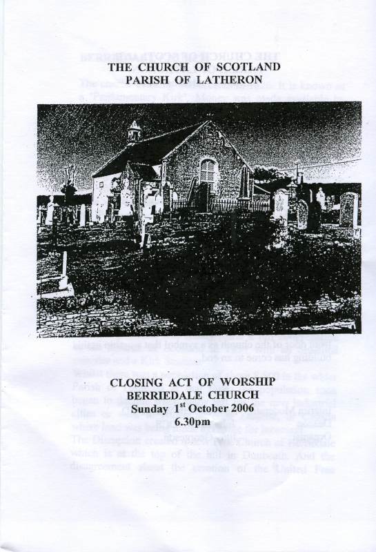 Photo: Leaflet For the Last Service