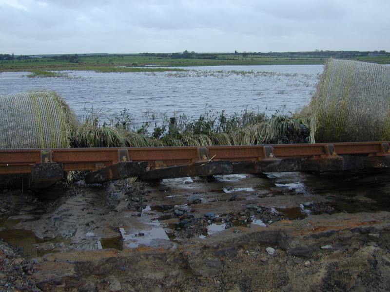 Photo: Wick Railway Line Smashed By Flood At Bilbster