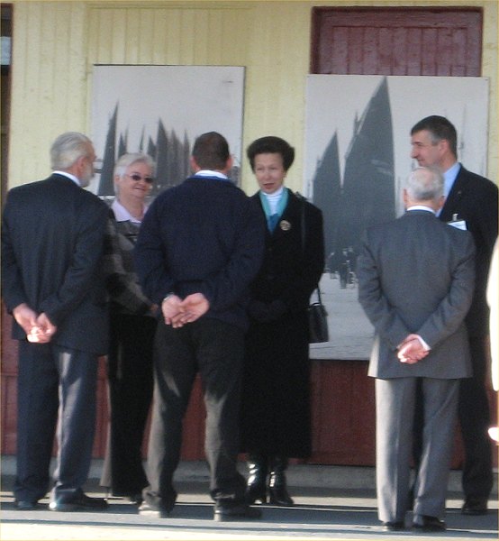Photo: Princess Anne At The Old Fish Market, Wick Harbour