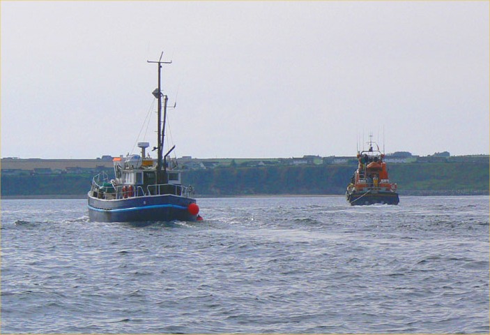 Photo: Karen Rescued by Thurso Lifeboat - The Taylors On 10 September 2006