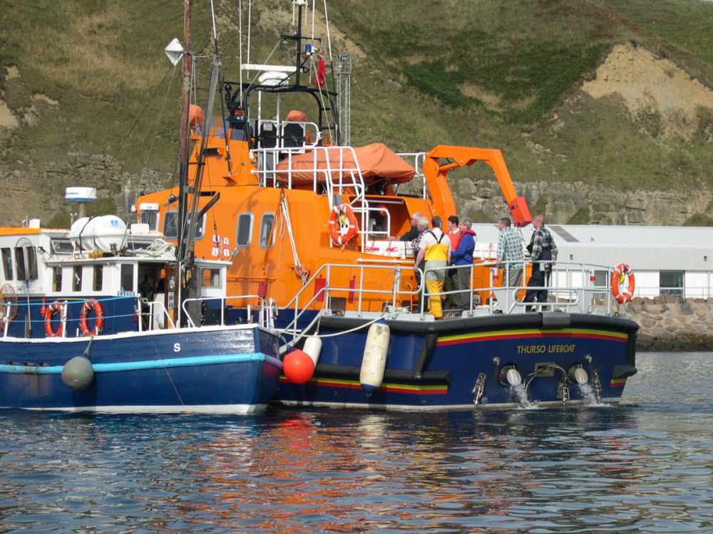 Photo: Karen Rescued by Thurso Lifeboat - the Taylors On 10 September 2006