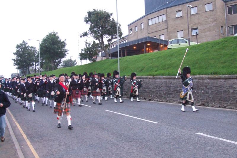 Photo: Massed Pipe Bands At Wick - 16 September 2006