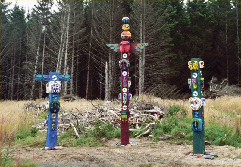 Photo: Dunnet Forest Totem Poles