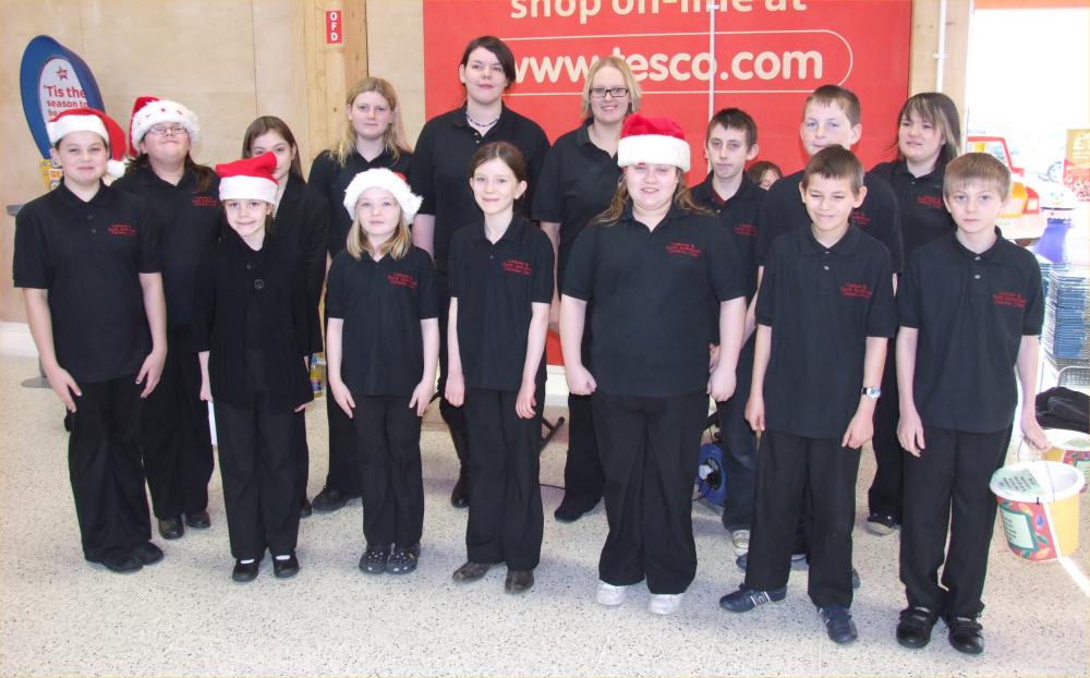 Photo: Caithness And Sutherland Childrens Choir Singing Carols At Tesco Wick