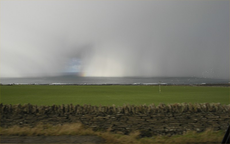 Photo: On The Edge Of A Snow Storm Near Castletown