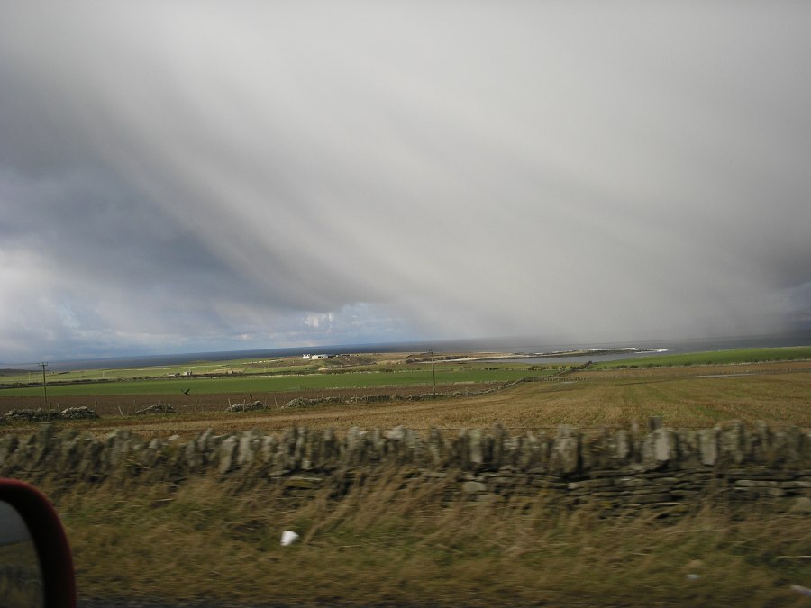 Photo: On The Edge Of A Snow Storm Near Castletown