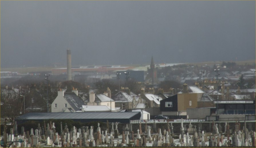 Photo: Light Snow Dusts Wick 8.30am 19 March 2007