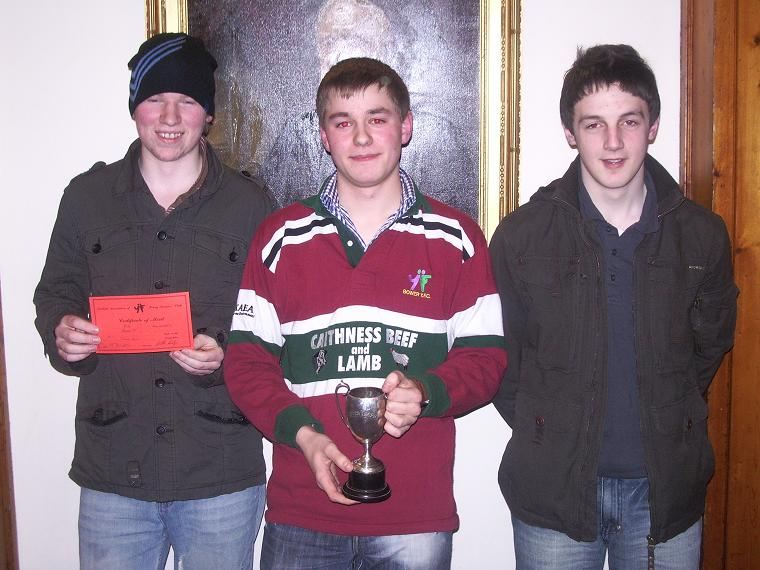 Photo: Winning Team - William Barnetson, Ranald Angus and Jamie Mackay