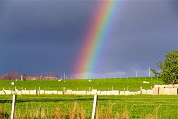 Photo: Rainbow From A Kitchen Window At Dunnet
